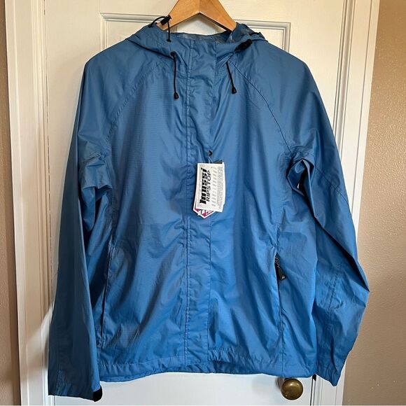 Mossi Blue Women's Sprint Windbreaker Jacket Large - Picture 12 of 12